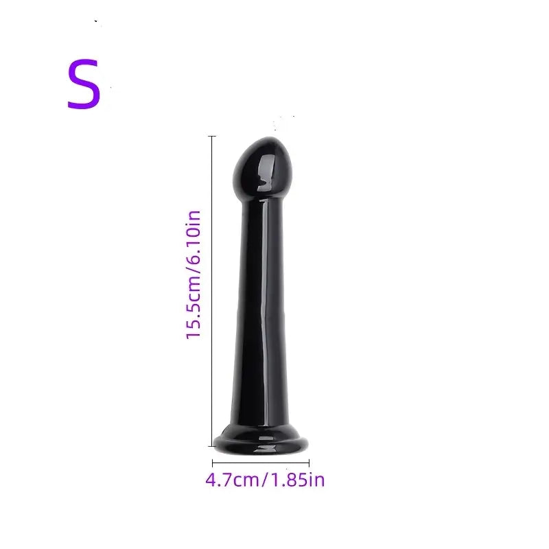 Simulated Penis Sticks With Suction Cup Anal Plug Sphincter Expander