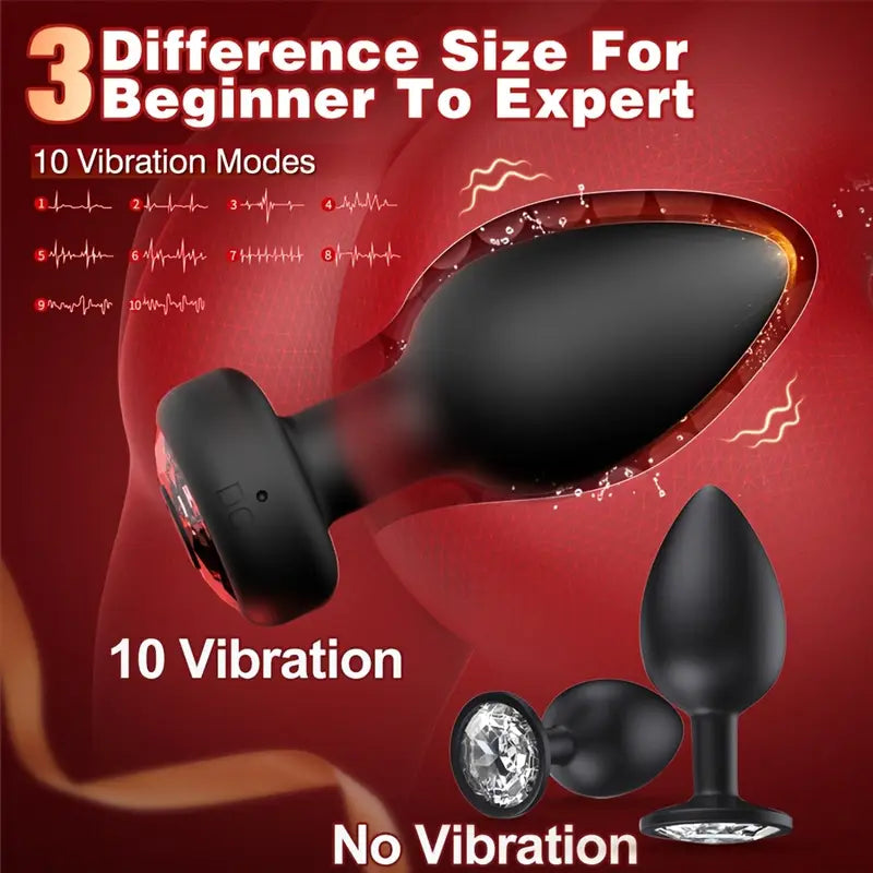 Anal Plug Sex Toy Vibrator Butt Plug With 10 Vibration Prostate Massager