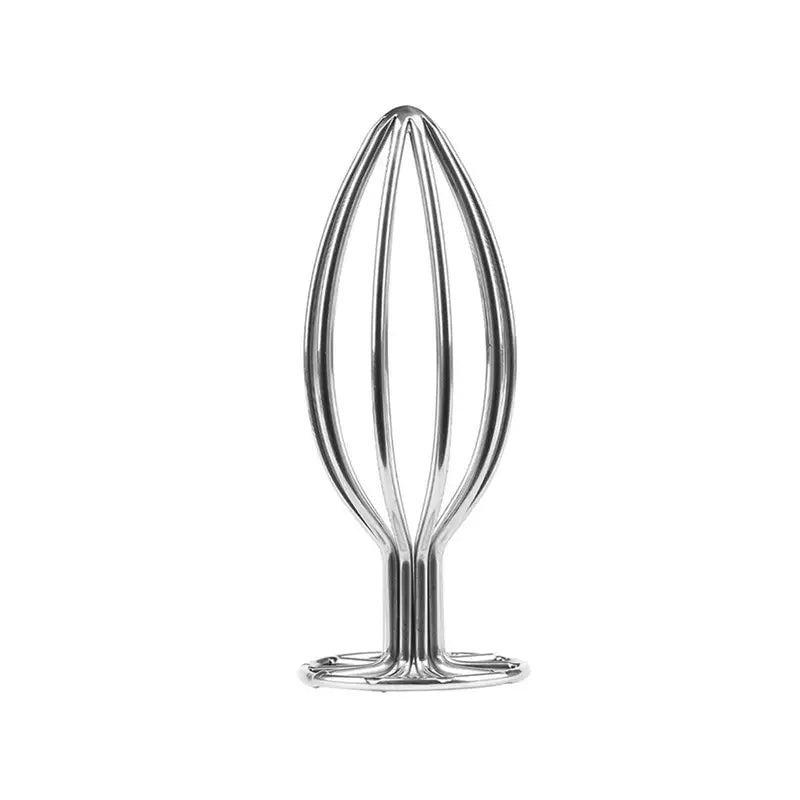 Women Men Anal Plug Hollow Metal Gourd Shaped Butt Plug Stopper Toy