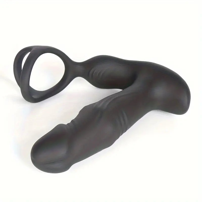 Unisex Black USB Charging Anal Plug Massager Toy Sex Toy Anus Dilator