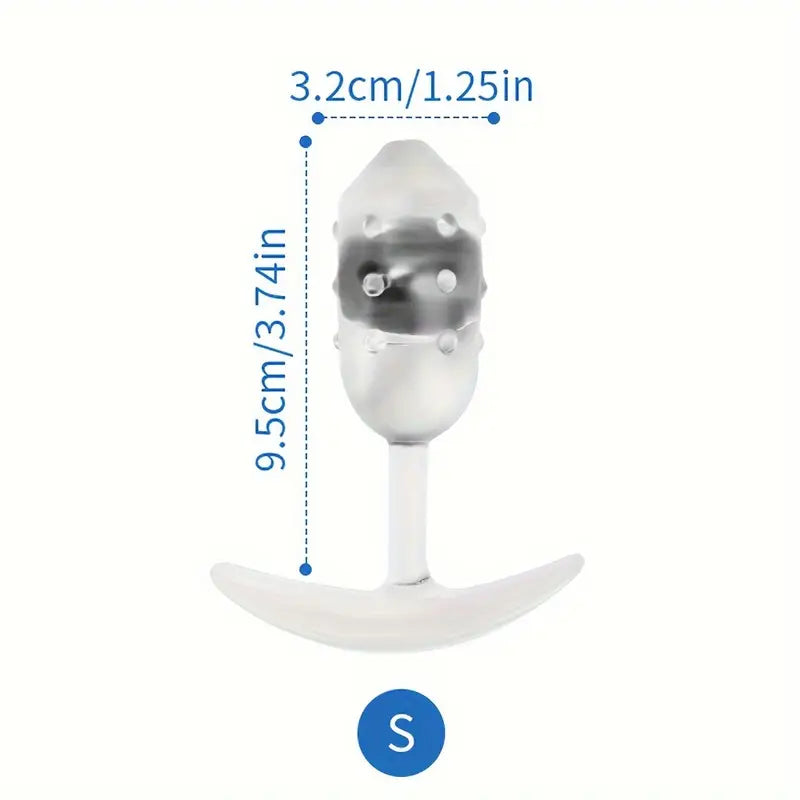 Transparent Gravity Anal Plug Toy For Stimulation Massager Pleasure