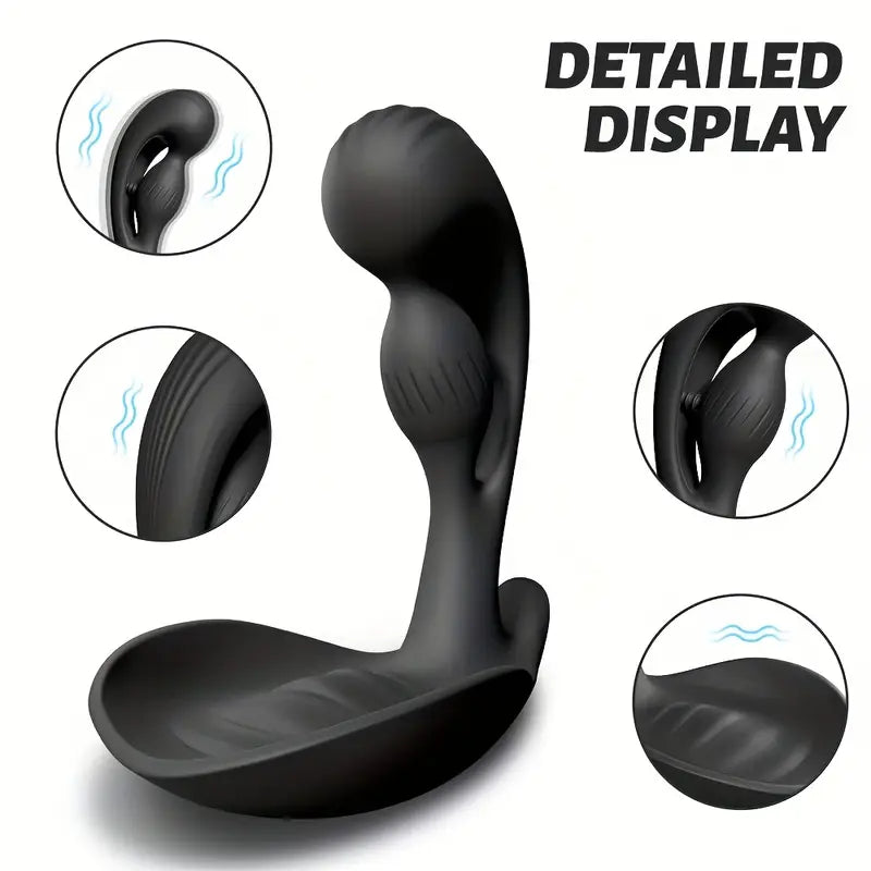 Male Prostate Massager Anal Plug Vibrator Protective Exercise Testicle