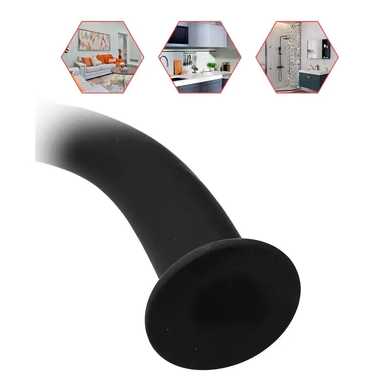 Silicone Curved Anal Plug Flexible Butt Plug For Couples Rectal Plug