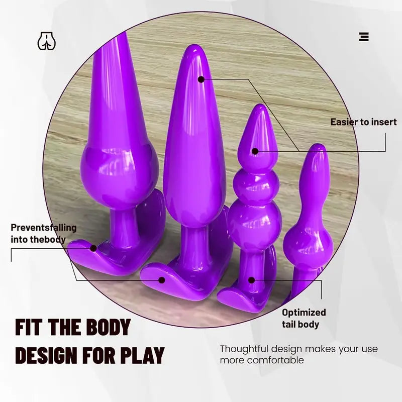 Plug Kit Tool Training Sets Couple Adult Toys Anales Butt Trainer
