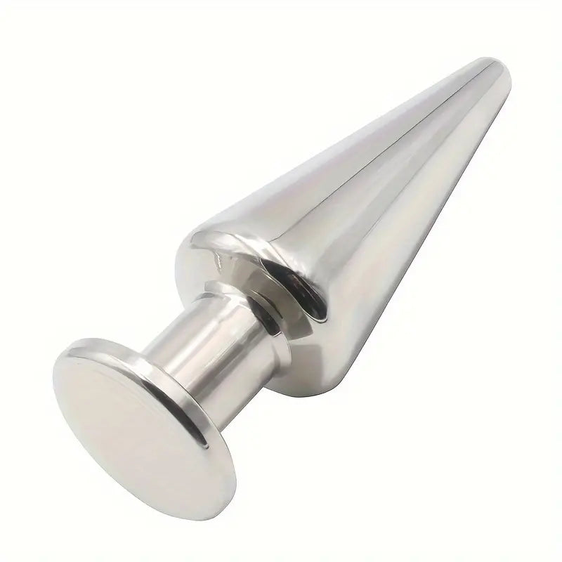 Solid Stainless Steel Unisex Butt Plug Metal Anus Suppository BDSM Fetish
