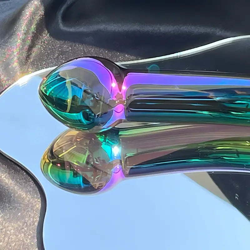 Heart-shaped Colorful Butt Plug Sex Toy Passionate Crystal Dildo