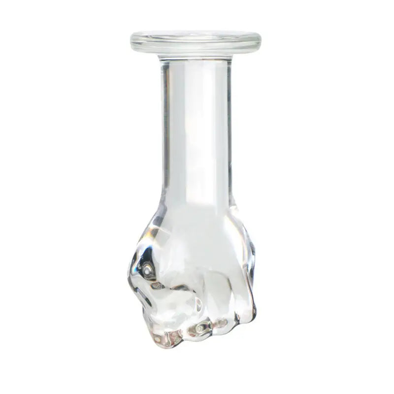 Clear Glass Anal Toy Fist-shaped Anal Plug Adult Toy For Women Couples