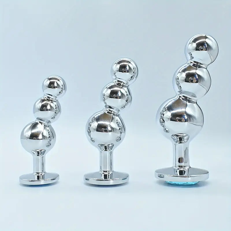 Three Connected Anal Beads For Anal Stimulation Anal Plug With Beads