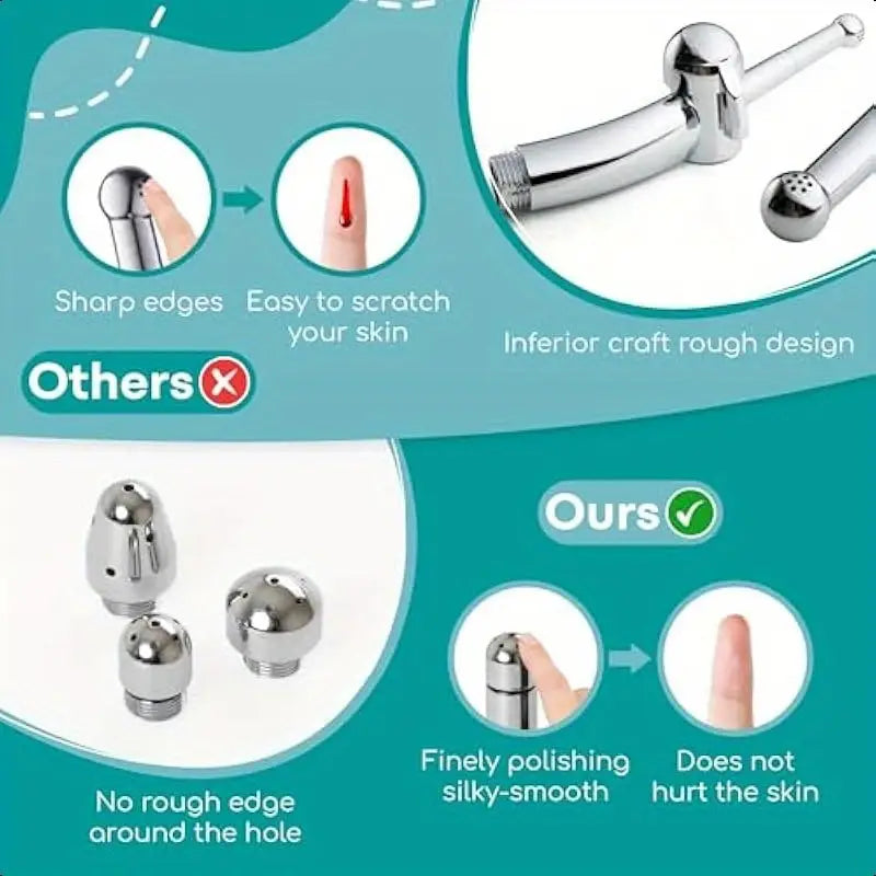 Shower System Enema Kit 8pc Aluminum Intimate Cleansing Enema Shower