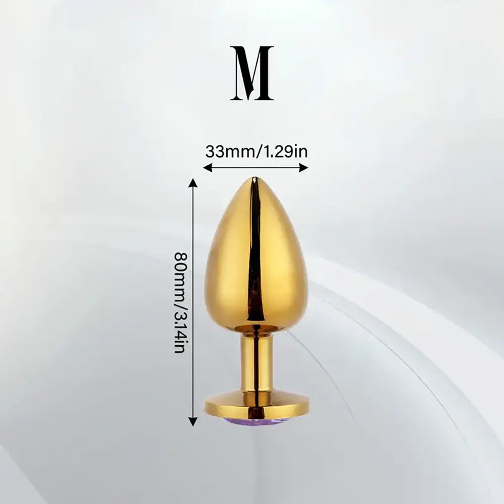 Metal Gem Anal Trainer Exercise Plug For Beginners Experienced Users