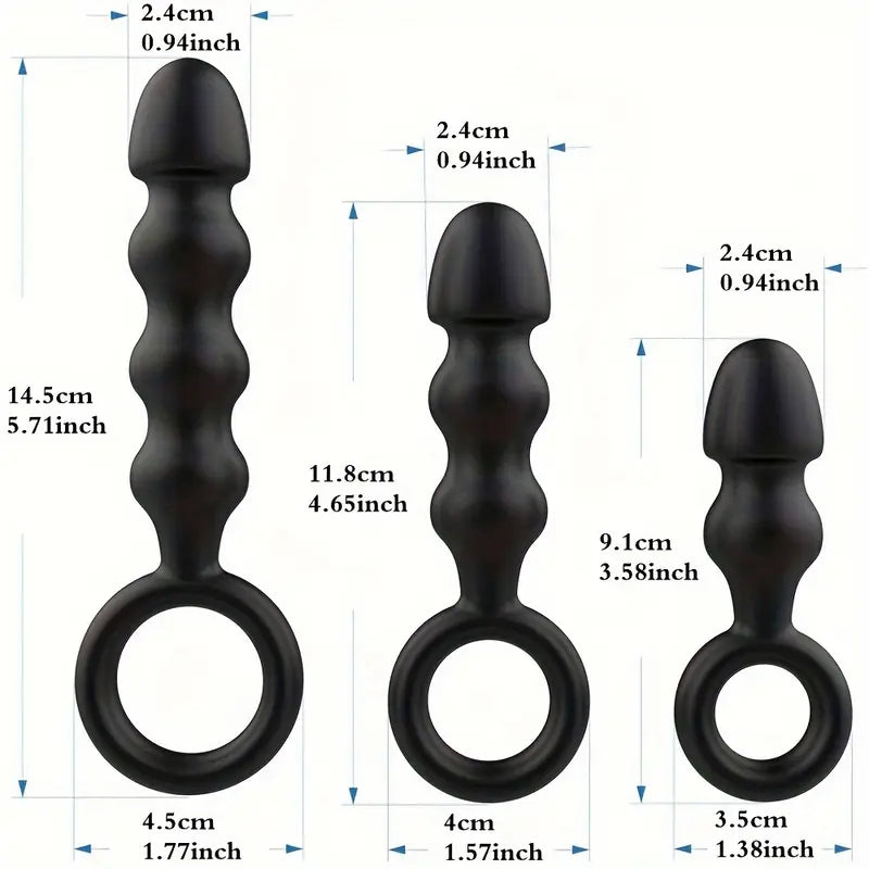 Heavy Flavor Silicone Anal Beads Anal Dilator Adult Sex Toy For Women