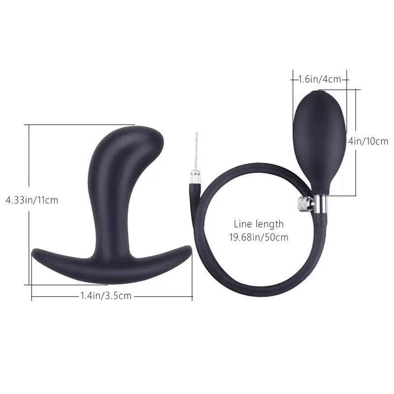 Inflatable Anal Toy Silicone Butt Plug Anal Ball Stretcher G Spot Stimulator