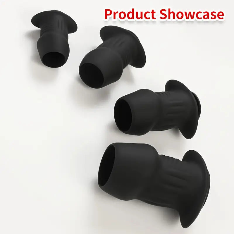 Adult Silicone Hollow Anus Plug Set Waterproof Suitable For Both Men