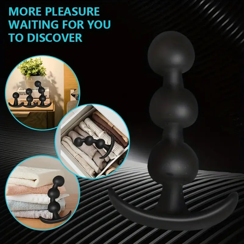 Silicone Anal Plug Beads Butt Plug Anal Beads Dilator For Anal Massage