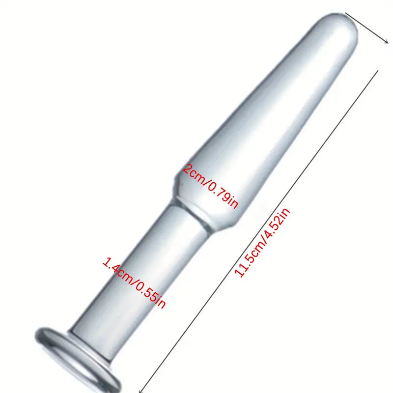 SM Training Anal Plug G-spot Prostate Massager Clear Stopper Adult Toy