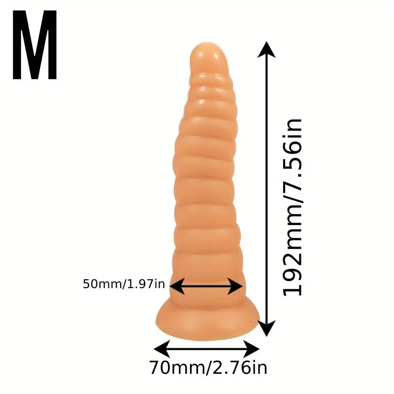 Super Large Anal Plug With Suction Cup PVC Soft Flexible Anal Toy