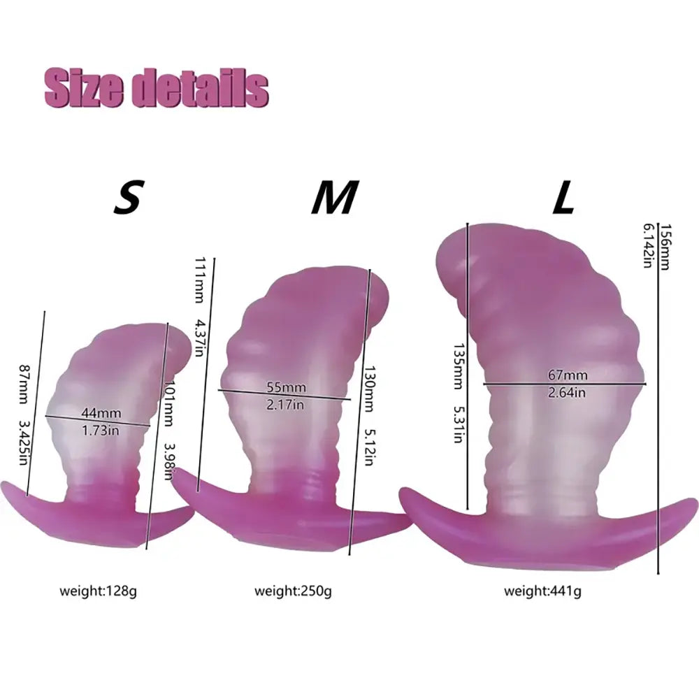 Soft Small Prostate Massage Training Set Mango-Shaped Anal Plug