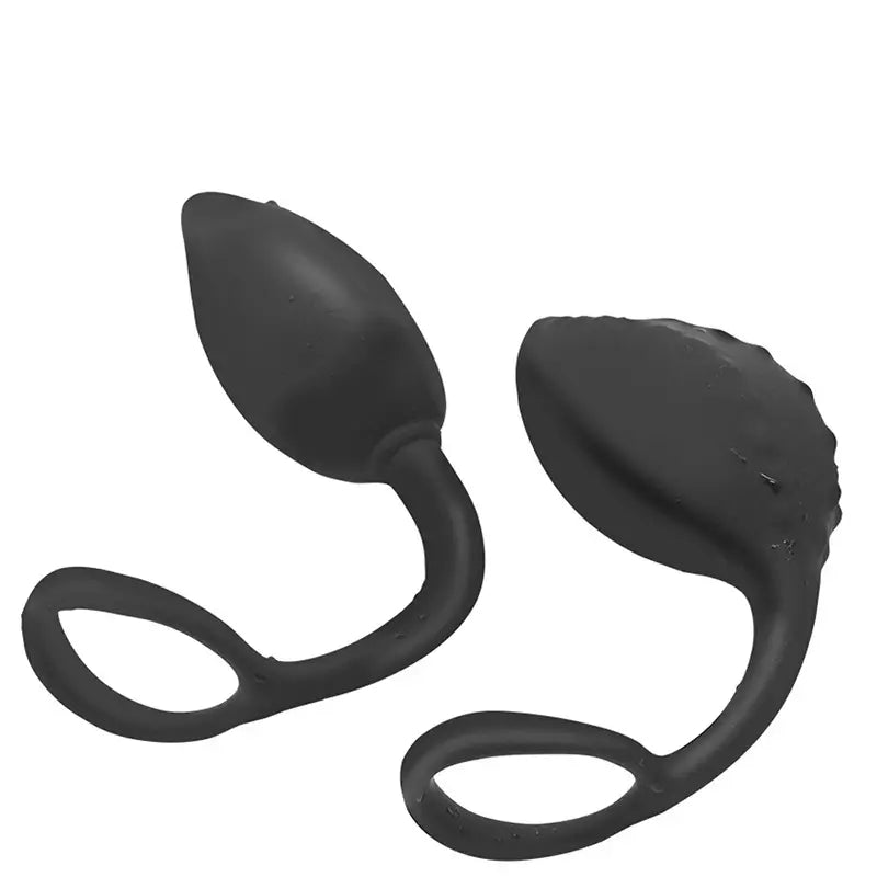 Black Silicone Lock Ring For Men Prostate Perineum Stimulation Massage