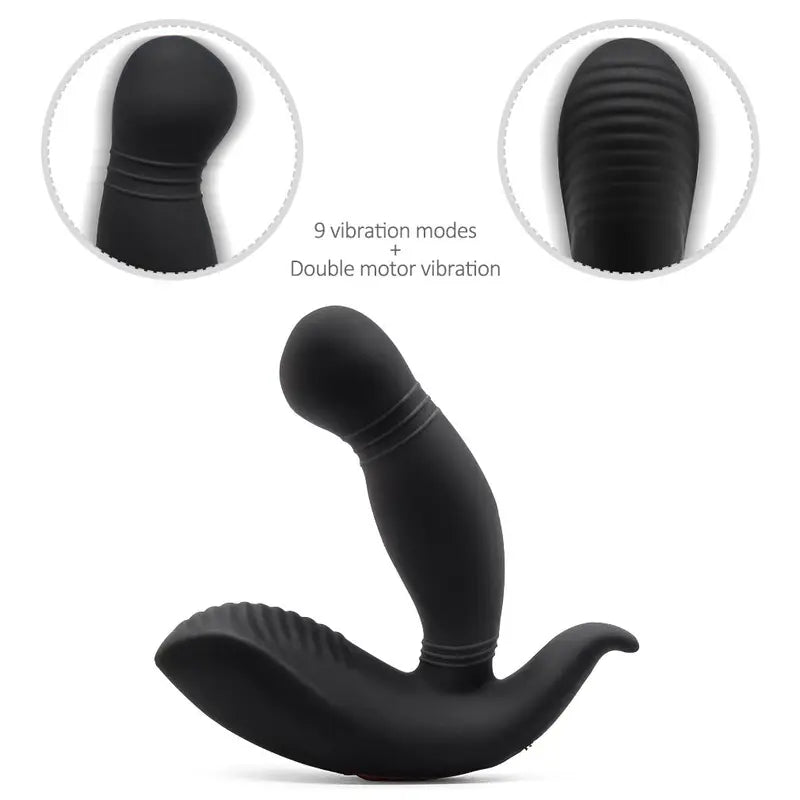 Rechargeable Anal Plug Vibrator With 10 Thrusting Modes Prostate Massage