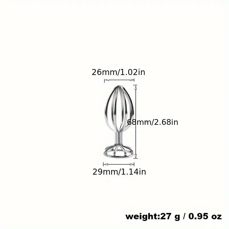 Pleasure Anal Plug Metal Expanding Prostate Massager Butt Plug For Men