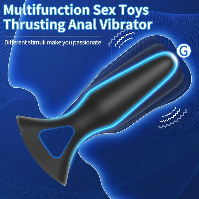 Silicone Anal Vibrator Compact Prostate Massager With 10 Vibration Modes