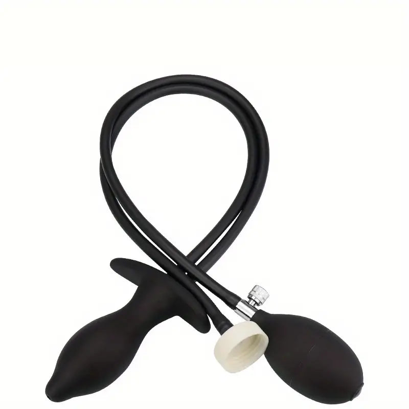 Silicone Inflatable Anal Plug Anal Enema Cleaner Anal Dilator Sex Toy