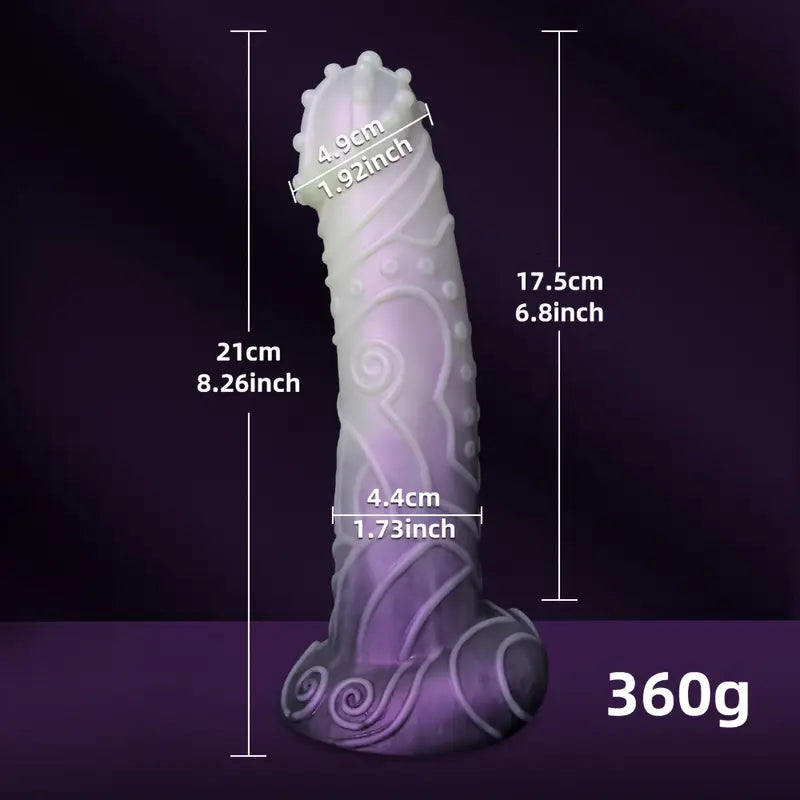 Alien Silicone Monster Dildo With Raised Points Non-Electric Intimate Toy