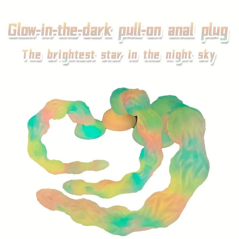 Realistic Tree Vine Beads Anal Prostate Massager Glowing Butt Plug