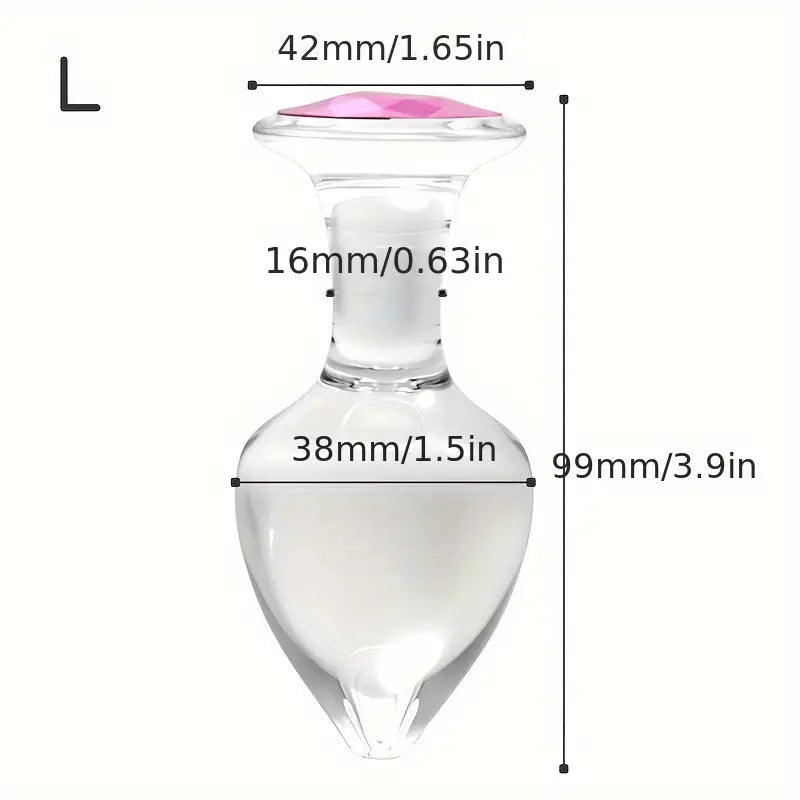 Crystal Non-Metal Anal Plugs For Anal Expansion Outing Crystal Anal Toy