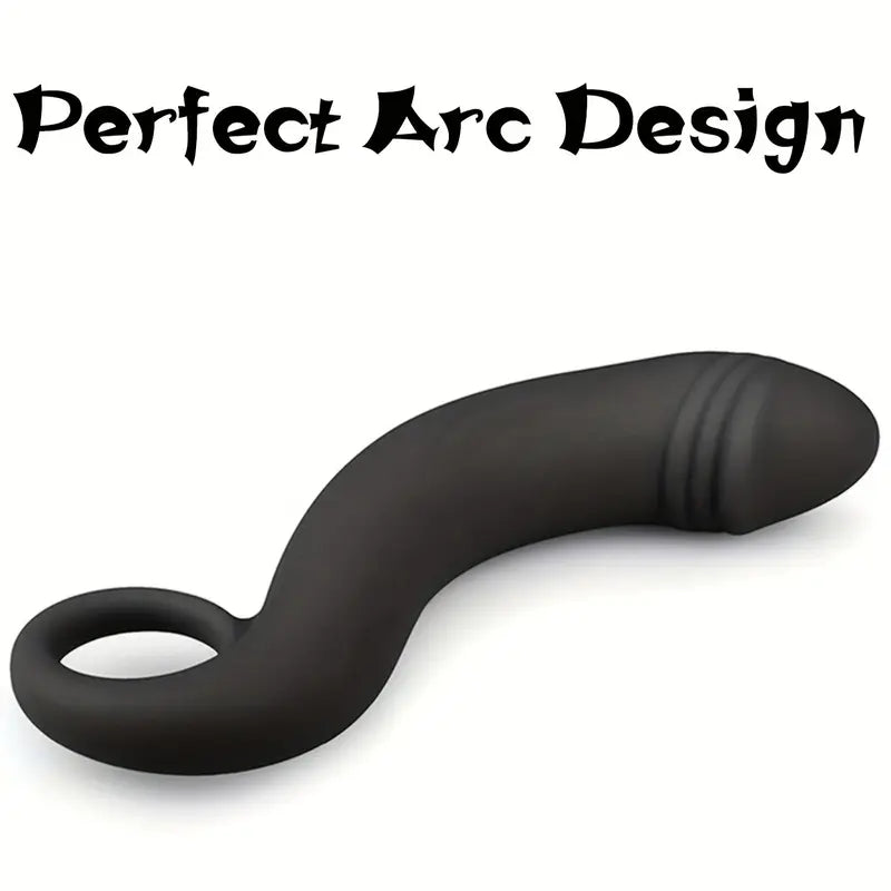 6.88in Black Curved Dildo For Women Clitoris Stimulator Erotic Sex Toy