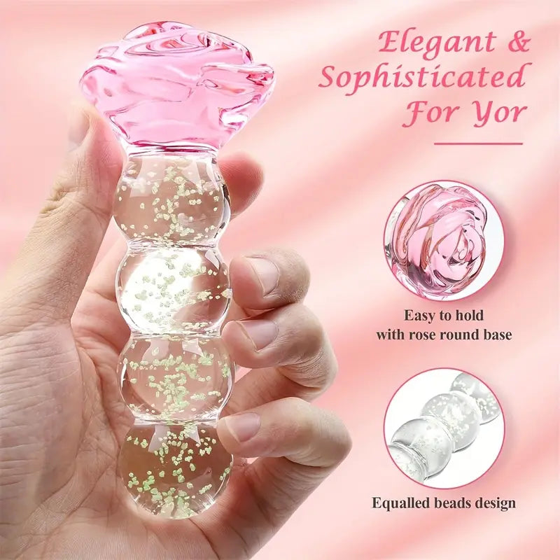 Luminous Safe Rear Yard Anal Plug Glass Rear Plug Advanced Sex Toy