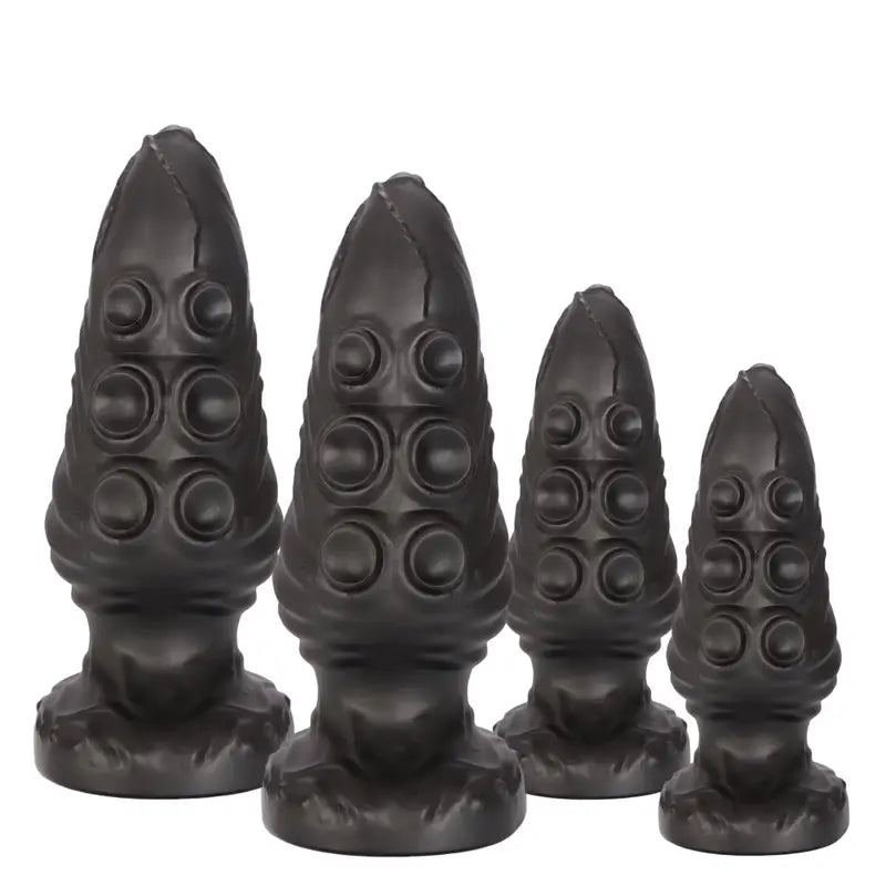 Black Octopus Anal Plug PVC Big Butt Plug Anal Sex Toy For Women