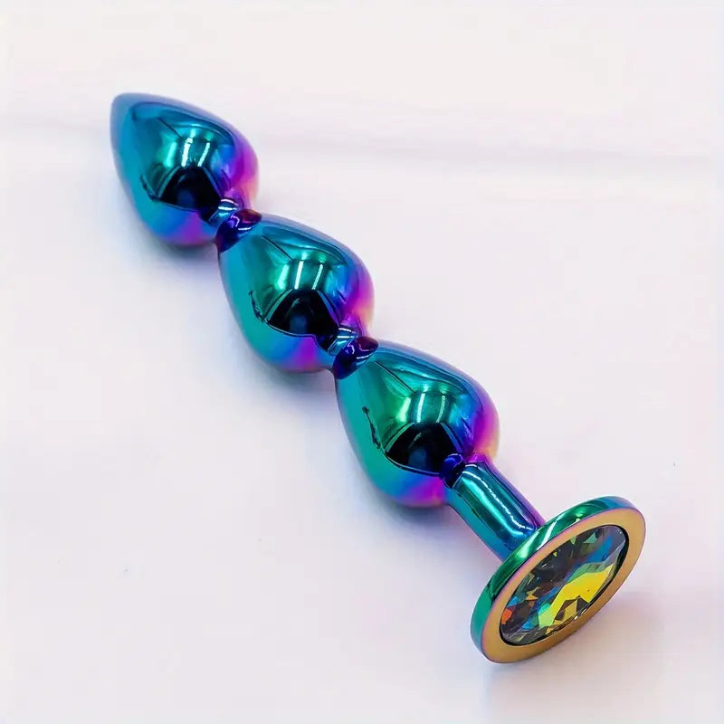 Universal Metallic Anus Plug 7 Color Smooth Suction Adult Sex Toy