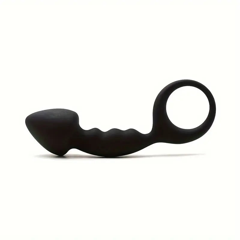 Silicone Anal Plug With Pull Ring Prostate Stimulating Toy Anal Toy