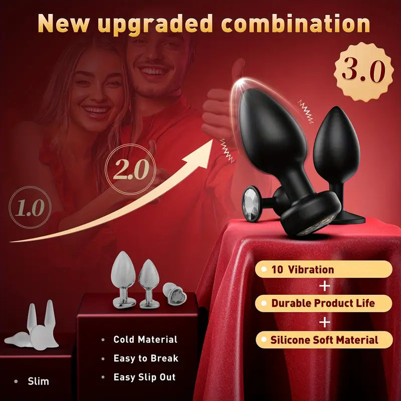 Anal Plug Sex Toy Vibrator Butt Plug With 10 Vibration Prostate Massager