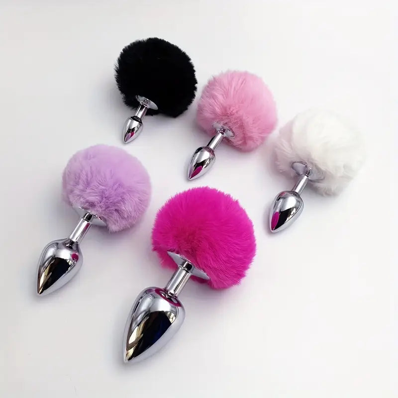 BDSM Rabbit Tail Butt Plug Animals Role-playing Sex Games Animal Tail