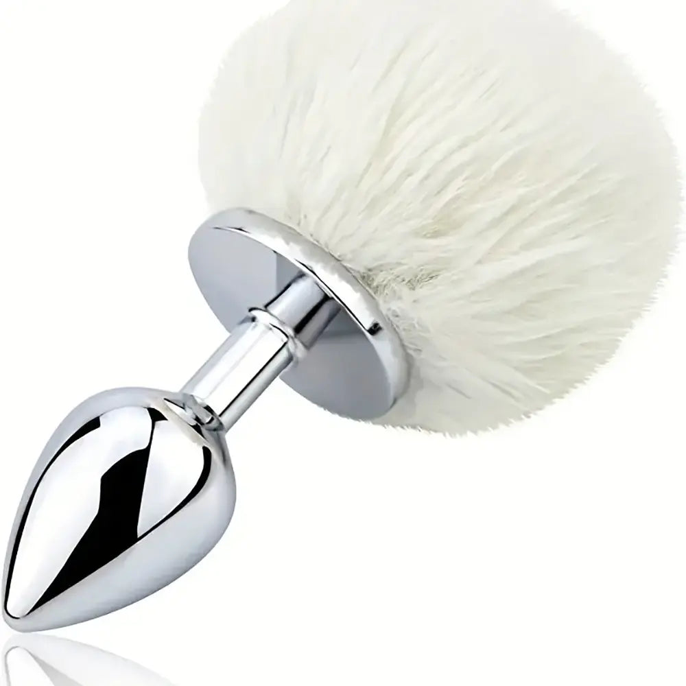 Rabbit Tail Small Butt Plug Bunny Tail Metal Anal Plug Sex Toy Fun Roleplay