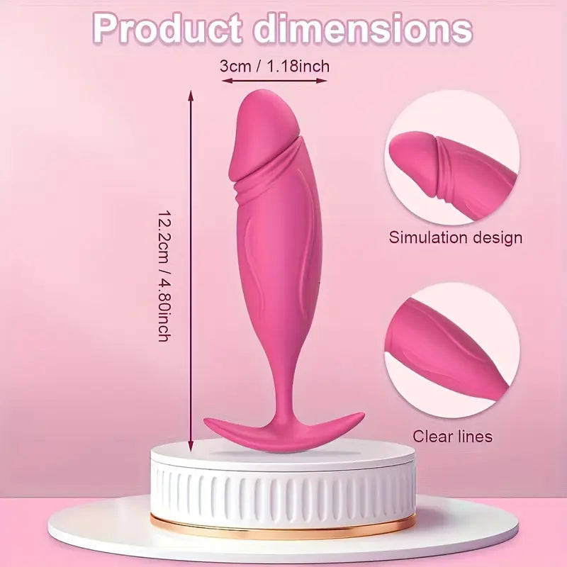10 Vibration Modes Prostate Anal Plug Rechargeable Quiet Silicone Adult Toy