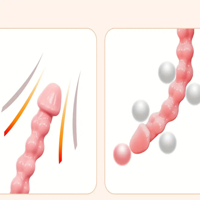 8 Anal Balls Silicone Anal Chain Sex Toy Soft Silicone Anal Plug