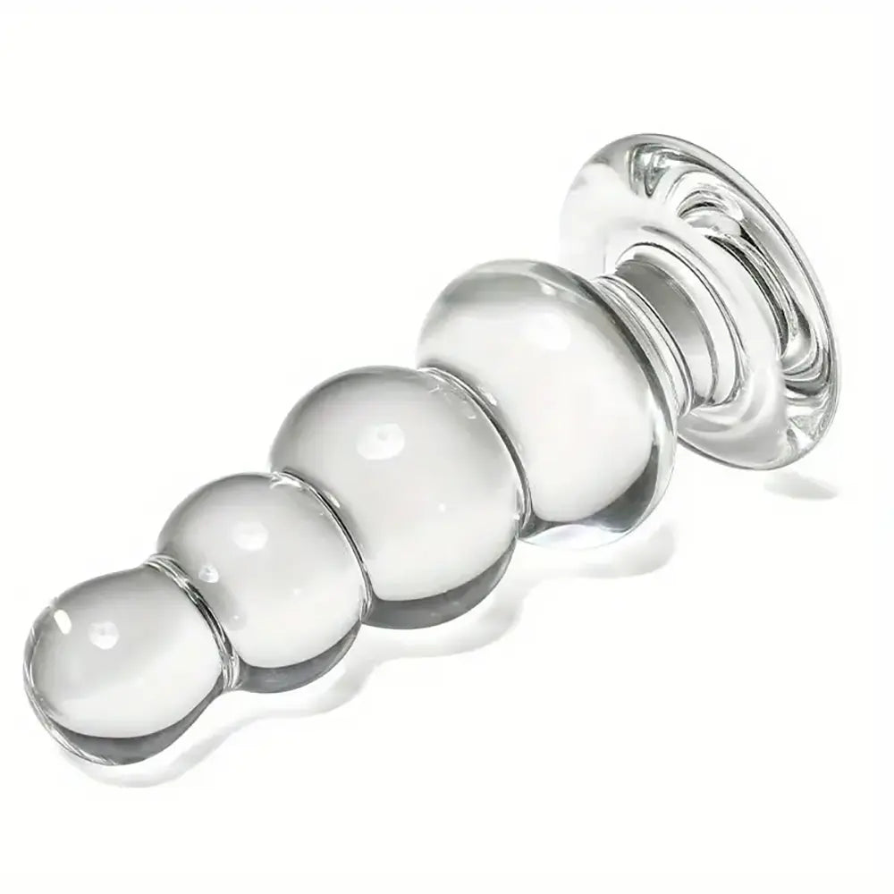 SM Glass Anal Plug Self-Wrist Massager Intimate Couple Play Toy