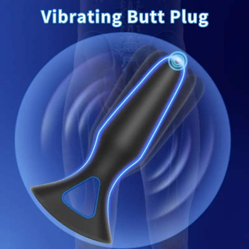 Silicone Anal Vibrator Compact Prostate Massager With 10 Vibration Modes