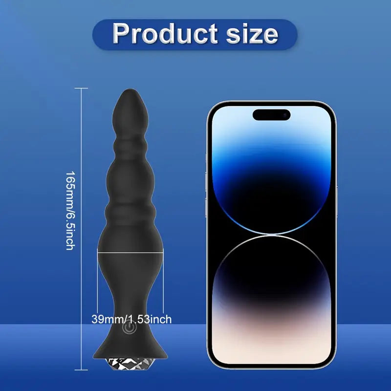 Remote Controlled Butt Plug G-spot Vibrator Bead Strap Prostate Massager
