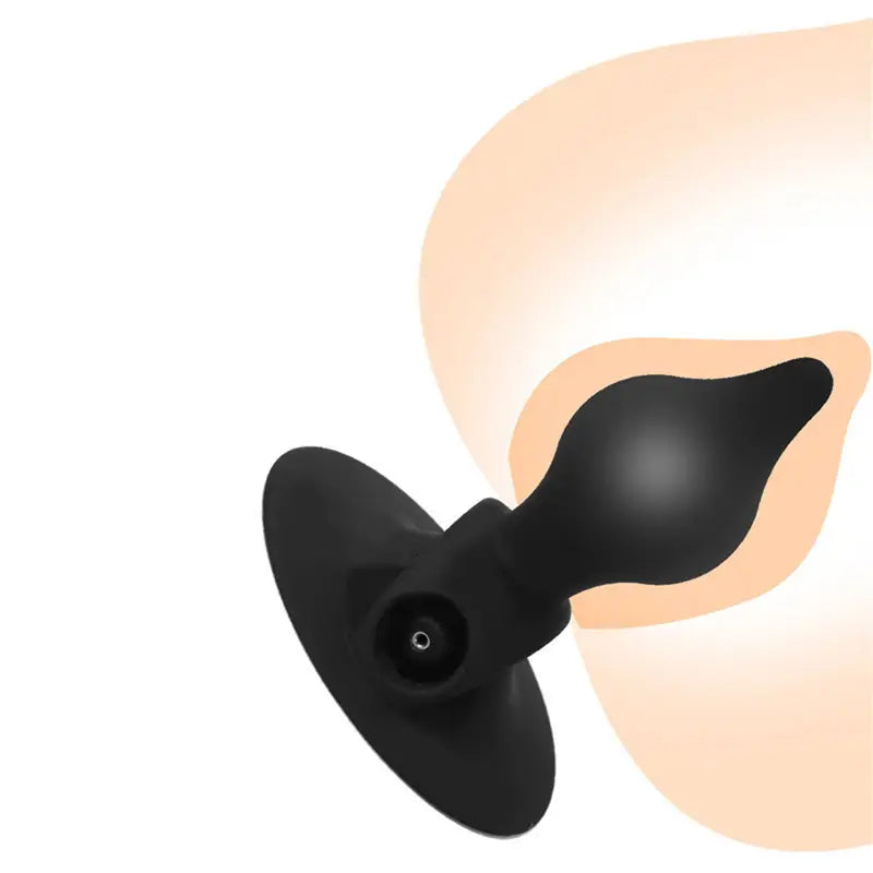 Silicone Inflatable Butt Plug With Suction Cup Adult Toy For Women Men