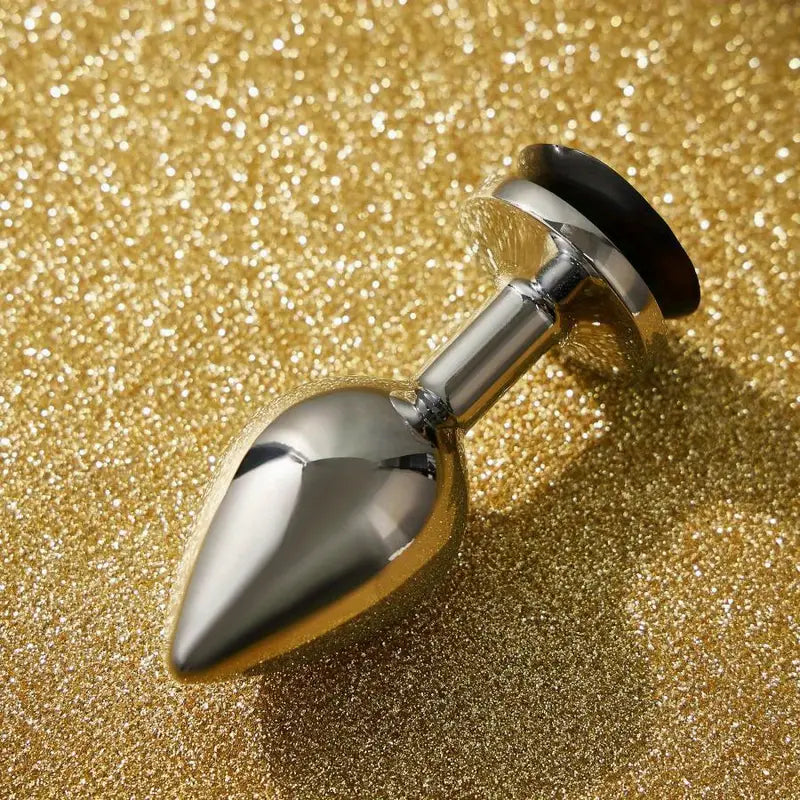 Unisex Dices Design Metal Butt Plug BDSM Games Flirting Adult Toy