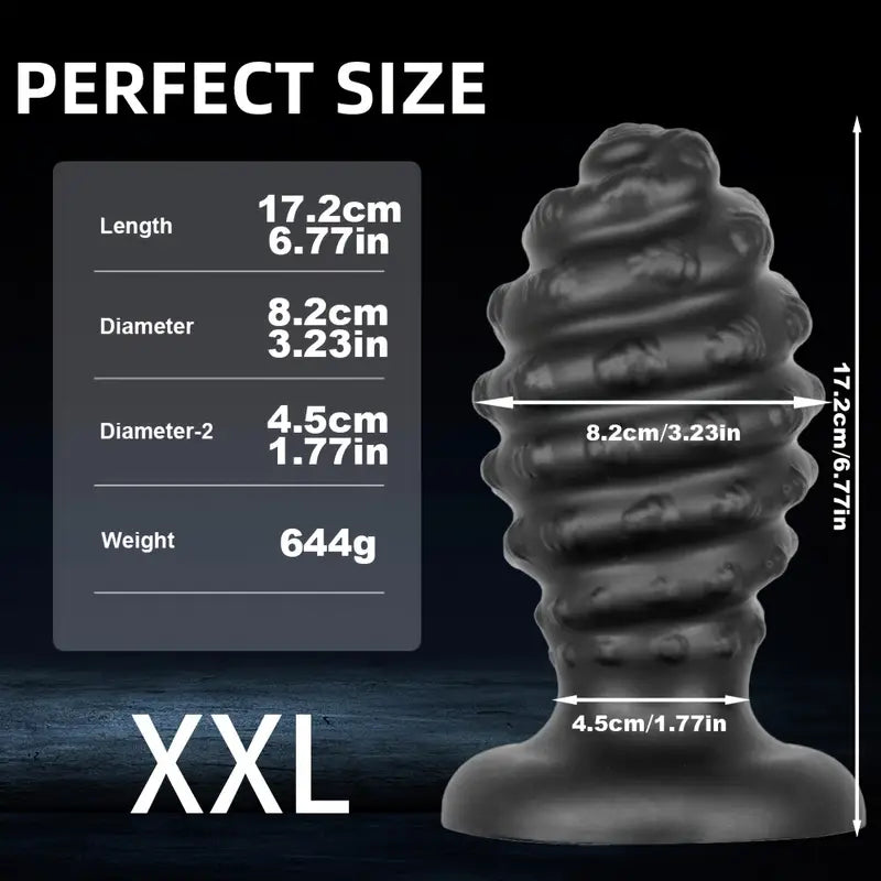 Conch-Shaped Silicone Anal Plug Unisex G-Spot Expandable Butt Sex Toy