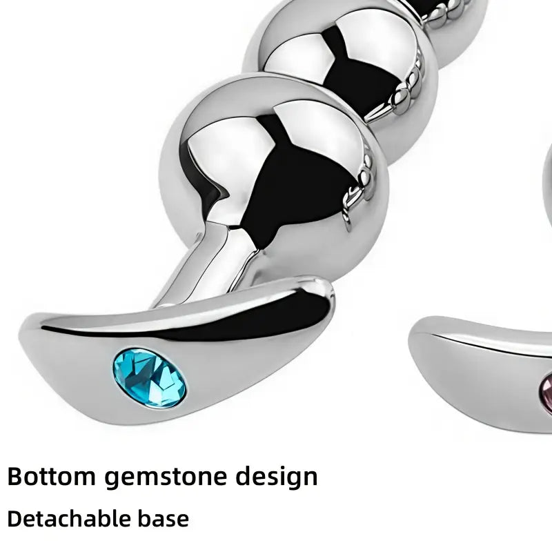 Anchor T-Shaped Base Removable Design Metal Anal Butt Plug