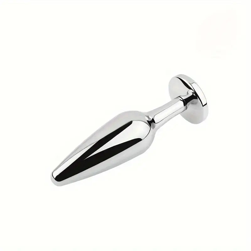 Gem Base Metal Anal Plug Ass G-Spot Masturbation Tool Sex Massager
