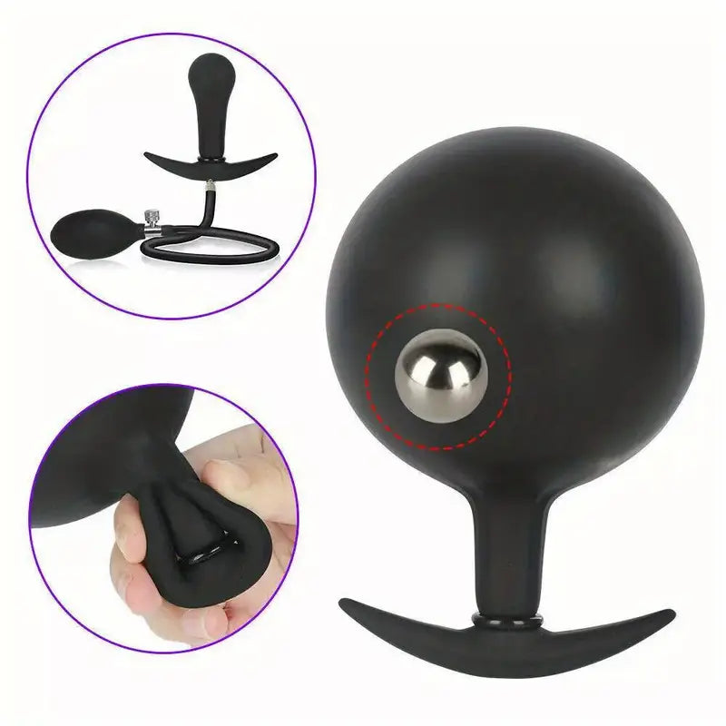 Inflatable Butt Plug Balls Expandable Anal Sex Toy For Women SM Toy