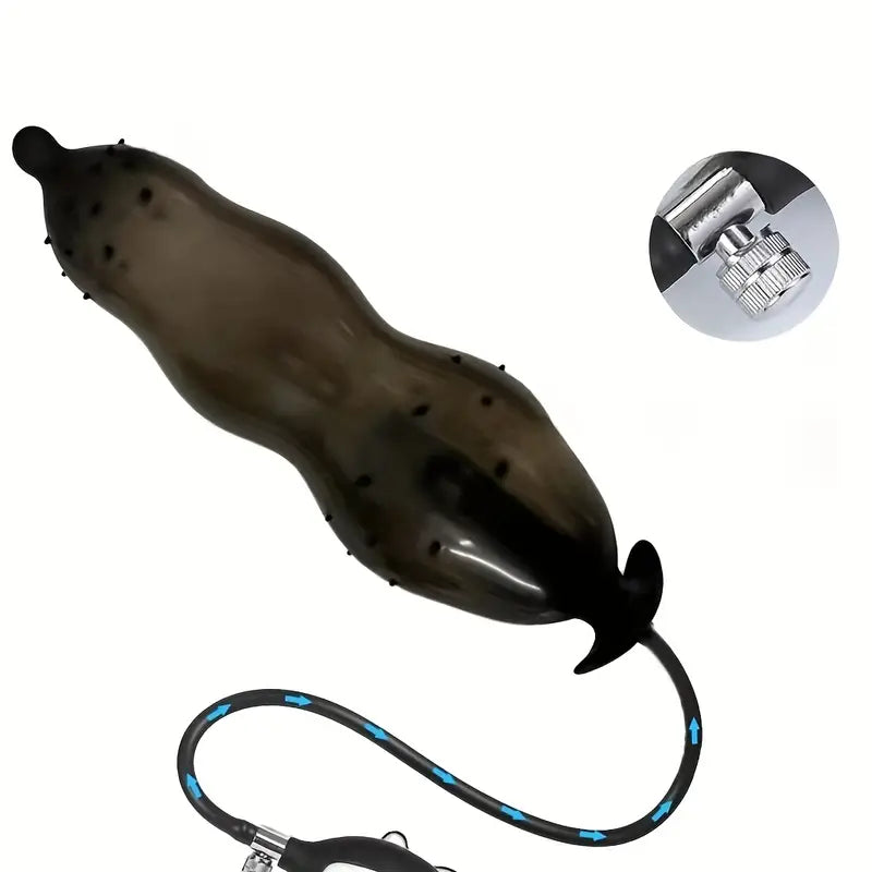 Silicone Inflatable Anal Plug With 5 Different Sizes Inflatable Anal Dilator