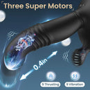 Thrusting Prostate Massager Anal Vibrator Dildo With 9 Thrusting Vibration